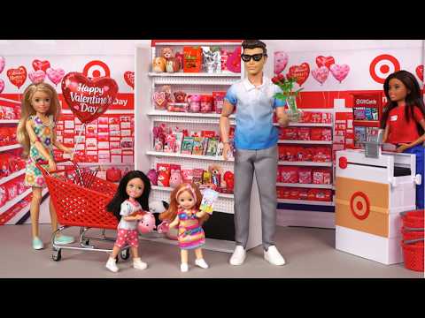 Barbie & Ken Family Getting Ready For Valentines Day