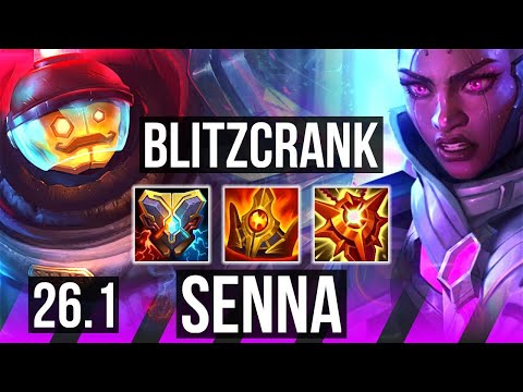 BLITZCRANK & Sivir vs SENNA & Lux (SUP) | 16K damage | EUW Master | 26.1