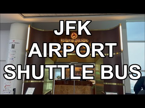 Transferência 4K do Aeroporto Internacional John F. Kennedy do Terminal 8 para o Terminal 1 (ônibus) | REVISÃO DE NOVA IORQUE
