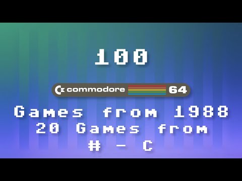 100 Commodore 64 Games From 1988 Pt.1 | 20 Games from # - C