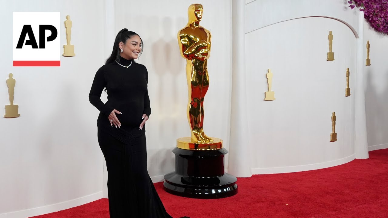 Vanessa Hudgens debuts baby bump at 2024 Oscars