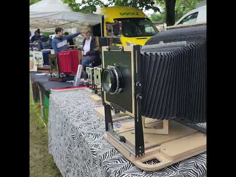 Woodyman Large Format Cameras with Nik & Trick at Bievres 2024
