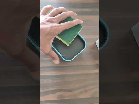 Plastic manual soap pump sponge holder