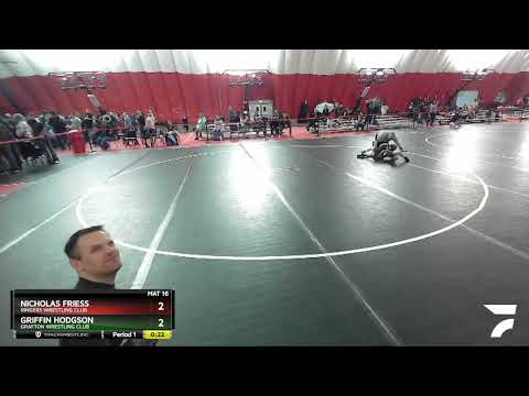58-59 Lbs Round 3 - Griffin Hodgson, Grafton Wrestling Club Vs Nicholas Friess, Ringers Wrestling