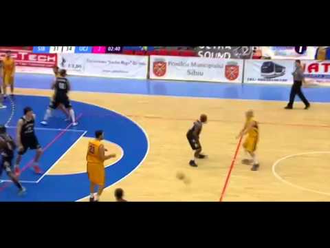 Uros Velickovic no.11(Csu Sibiu yellow team) vs "U"Cluj full game