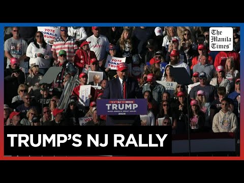 Donald Trump comes out swinging at New Jersey rally ahead of crunch week in court