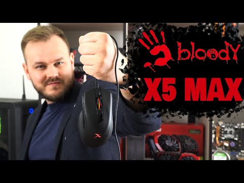A4Tech BLOODY X5 MAX Stone Juodas Activated Pelė video