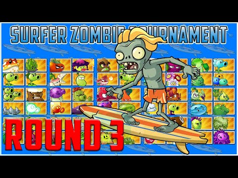 The Surfer Zombie Tournament Round 3 - Plants vs Zombies 2 Epic Tournament