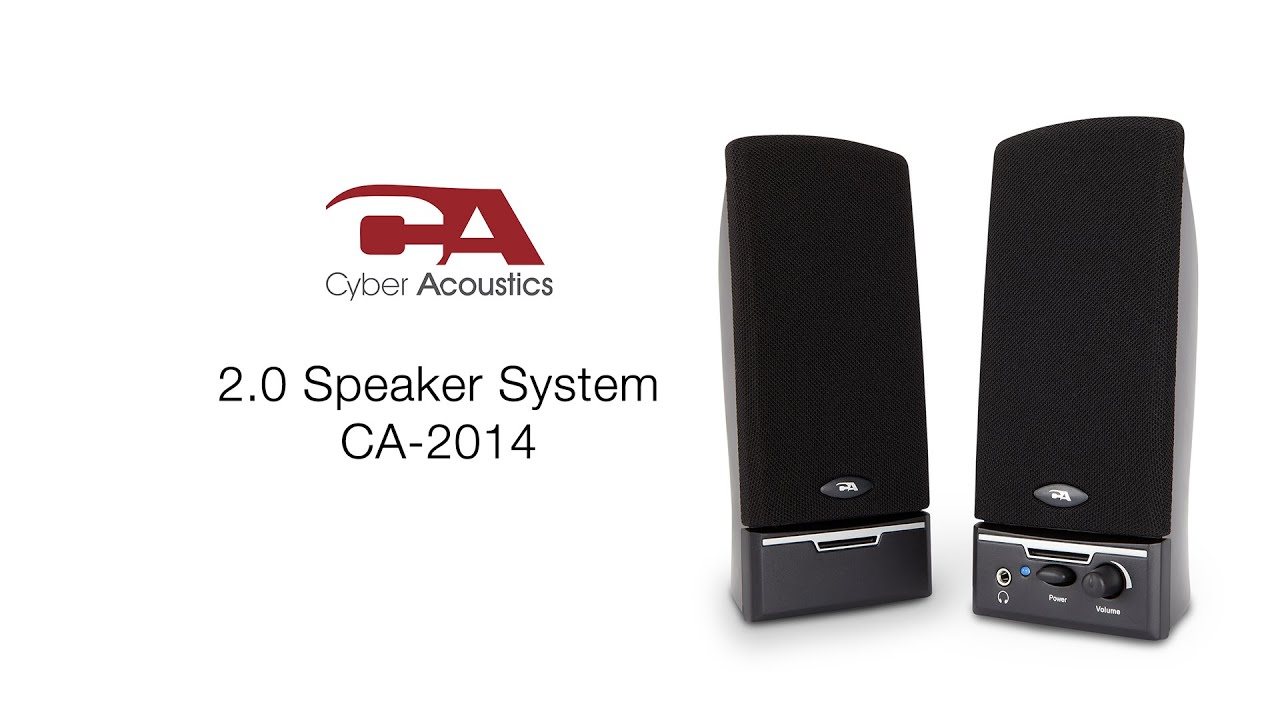 2.0 Speaker System (CA-2014) | Cyber Acoustics