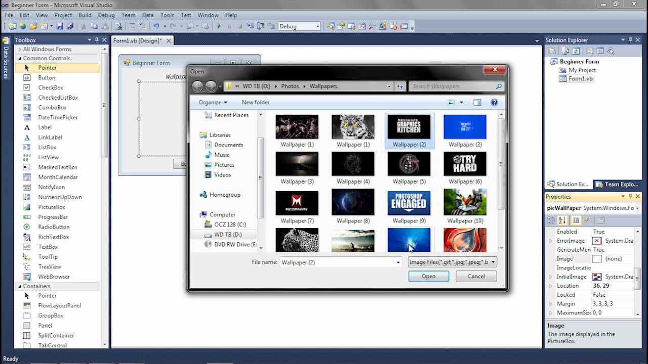 Visual Basic Programming Tutorial #2: The Visible Property