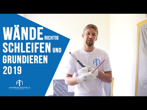 Wände richtig schleifen und grundieren 2019