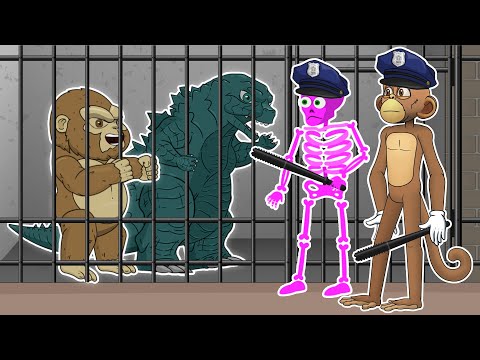 King Kong vs. Godzilla True Identity: Shin Monkey, Skeleton of the Insects Animation Cartoon!