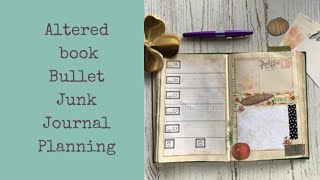 Altered Book Bullet Junk Journal - October Pages and a FREEBIE!