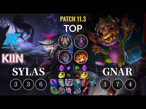 AF Kiin Sylas vs Gnar Top - KR Patch 11.3