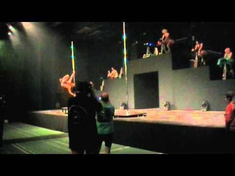25 heures de spinning 2014 - pole dance - Natacha & Yannick