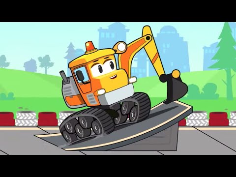 Bagger und seine Freunde wollen die Rennstrecke machen | Vroom Vroom - Cartoon für Kinder