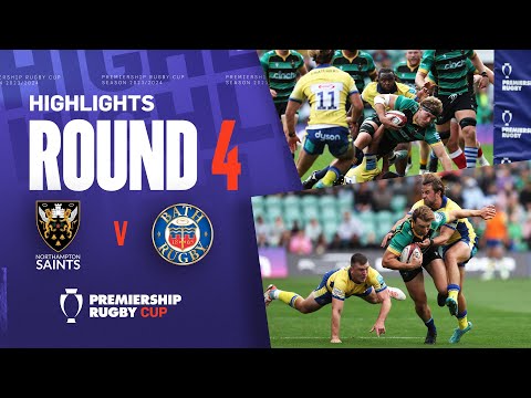 Northampton Saints v Bath - HIGHLIGHTS | Down To The Wire! | Premiership Cup 2023/24