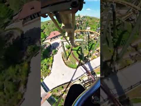 📱 ROLLER COASTER VERTICAL VIDEO 😜🎢 Head-Over-Heels HALS-ÜBER-KOPF Tripsdrill Vekoma on-ride POV