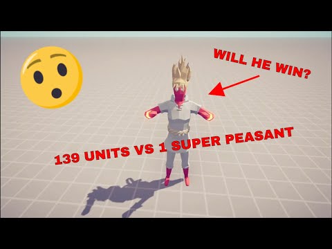 *NEW* SUPER PEASANT VS  EVERY UNIT AT ONCE!!!!!!! UPDATED EDITION TABS