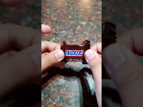Snickers Chocolate with Peanuts | ASMR Satisfying sound #snickers #shorts #asmr #chocolate #viral
