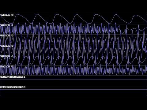 Marble Madness (Sega) - Intermediate race - In Oscilloscope View (Unaltered, lol)