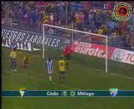Cadiz 1 Malaga 0 resumen (14-01-07) Brigadas Amarillas