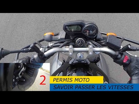 Permis moto : Passer les Vitesses
