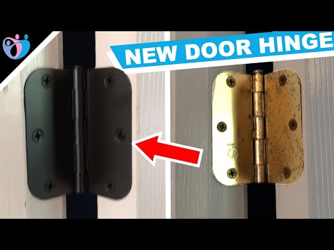 How to replace a door hinge without removing the door