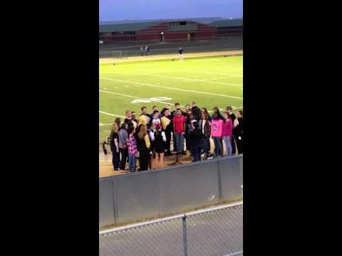 GCHS Chorus performs the National Anthem