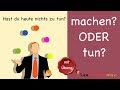 machen? ODER tun? | Learn German | Common Mistakes in German | A2 | B1