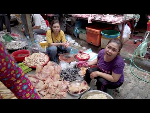 Back To Normal Boeng Trabaek Market Morning Scenes, Lining In Phnom Penh Nowadays