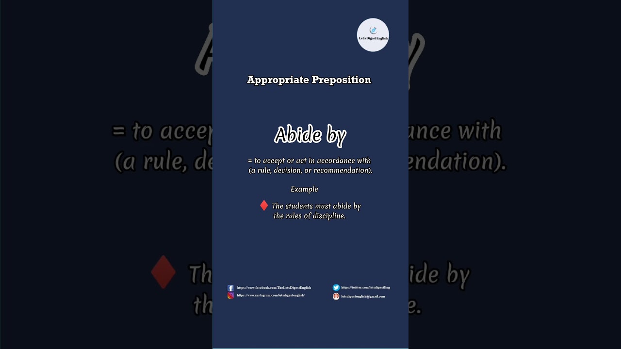 Appropriate Preposition | @LetsDigestEnglish #LetsDigestEnglish #preposition #letsdigestenglish