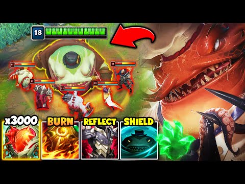 TAHM KENCH BUT I'M AN UNKILLABLE RAID BOSS WHO CAN 1V5 (7000+ HEALTH)