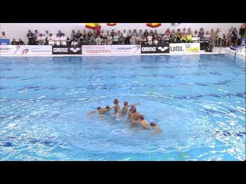 Team Free Routine -  Spain - ECC Synchro 2015 | Synchroonzwemmen
