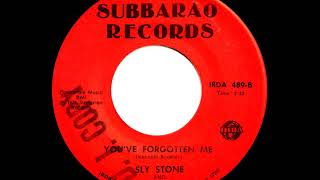 Sly Stone & The Biscaynes -  Oh What A Night  / You've Forgotten Me 1978 Subbarao 489-
