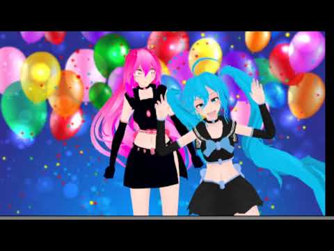 mmd I Knew You Were Trouble meme happy late bday 🎊 Moka MMD And Vera MMD🎊