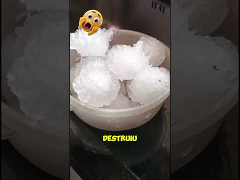 Chuva de granizo gigante no rio Grande do sul 😲 #chuvadegranizo #riograndedosul #noticiasdehoje