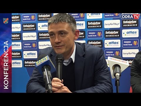 Konferencja prasowa po meczu Odra Opole - Jagiellonia Białystok