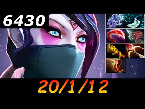 Dota 2 Templar Assassin 6430 MMR 20/1/12 (Kills/Deaths/Assists) Ranked Full Gameplay
