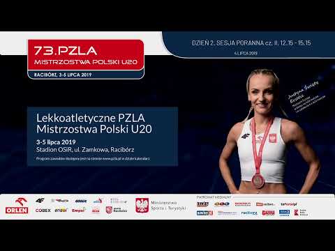 MISTRZOSTWA POLSKI U20 W LEKKOATLETYCE - DZIEŃ 2 SESJA PORANNA CZ I
