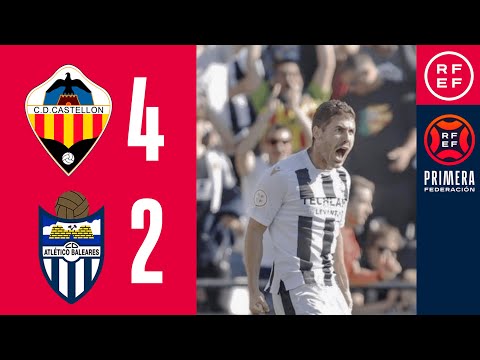 Resumen #PrimeraFederación | CD Castellón 4-2 CD Atlético Baleares | Jornada 13, Grupo 2