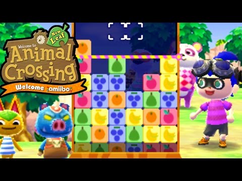 Animal Crossing: New Leaf - Welcome amiibo Update! - AC Puzzle League - 3DS Gameplay Walkthrough