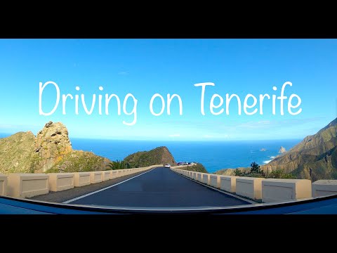 Amazing driving experience in the mountains of Rural de Anaga Park, Tenerife Island, Spain, 4K 60fps