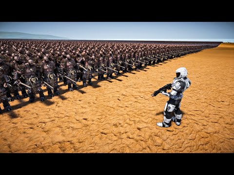 1 GALACTIC SOLDIER VS 1,000,000 ORCS - Ultimate Epic Battle