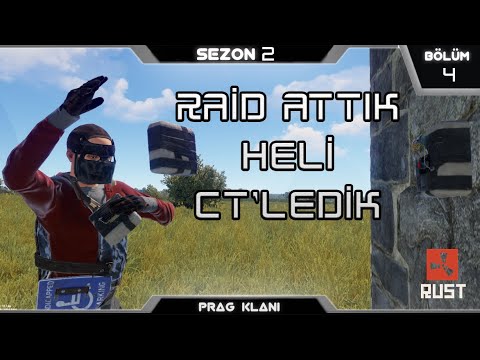 OFFİCAL RAİD , HELİ CT ATTIK , CHİNOOK ALDIK !! BÖLÜM 4 / RUST TÜRKÇE