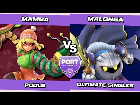 Port 6 Pools - Mamba (Min Min) Vs. Malonga (Meta Knight) SSBU Ultimate Tournament