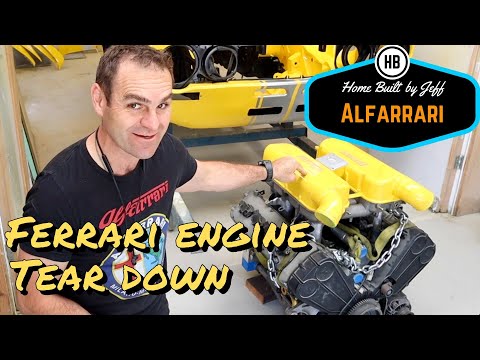 Ferrari engine tear down - Ferrari engined Alfa 105 Alfarrari build part 156