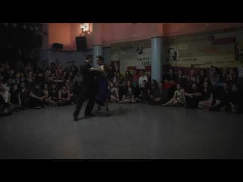  Vanesa Villalba  and  Facundo Piñero  are  dancing  at  Mujercitas Tango Fest  in  2016