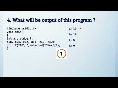 5 Arithmetic Logical C Programming MCQ s