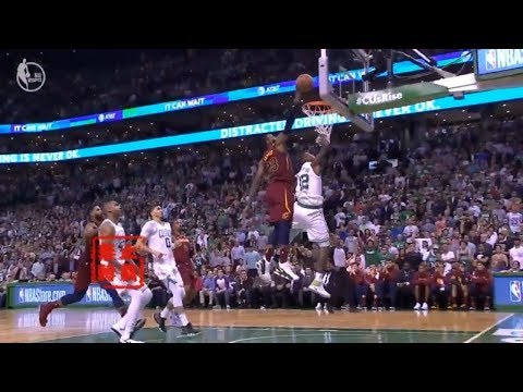 LeBron James Pins Rozier In The MidAir:Get tf Outta Here！